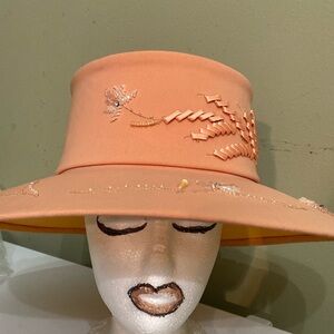 Beautiful Lt. Orange Church Dress Hat by Ben Marc